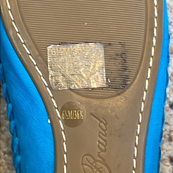 Lucky Brand Phoene Capri Blue Flats - Picture 11 of 12